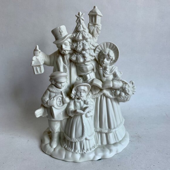 Department 56 ? Winter Silhouette Carolers Porcelain Music Box AS IS - Picture 1 of 8